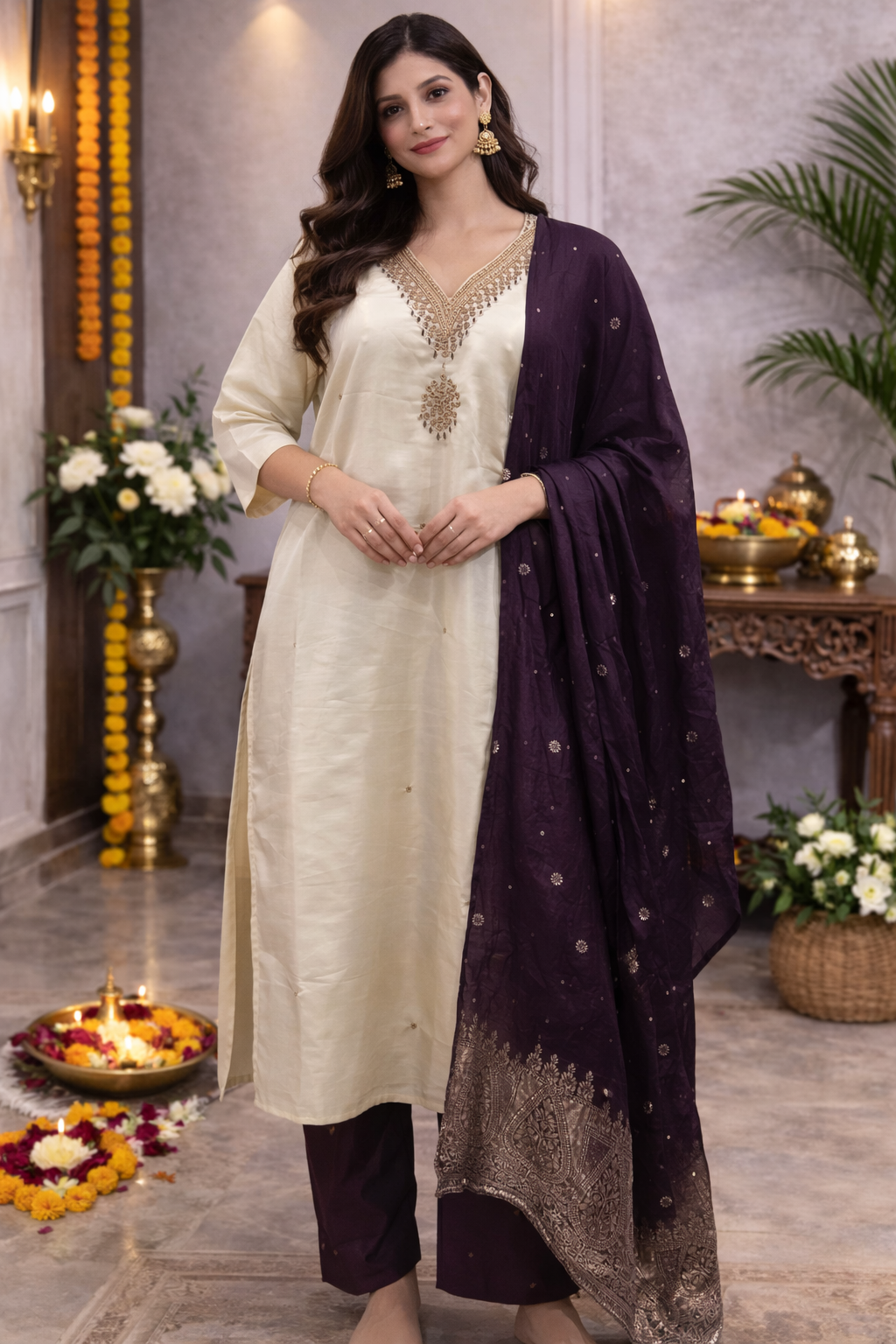 3 PCS SET GRAND KURTIS