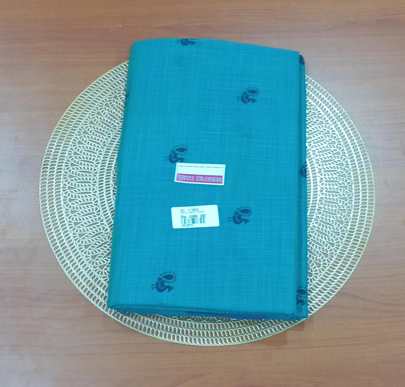 PEACOCK BUTTA COTTON SAREES