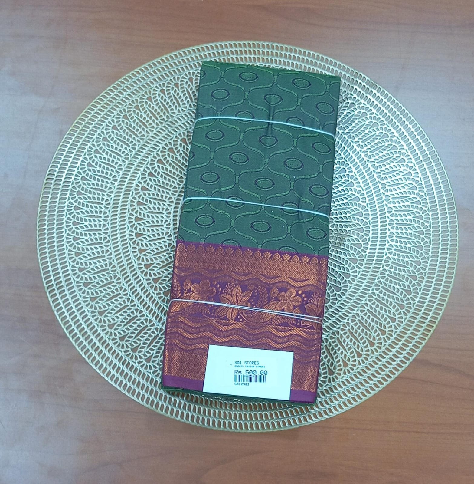 EMPOSS DESIGN SAREES