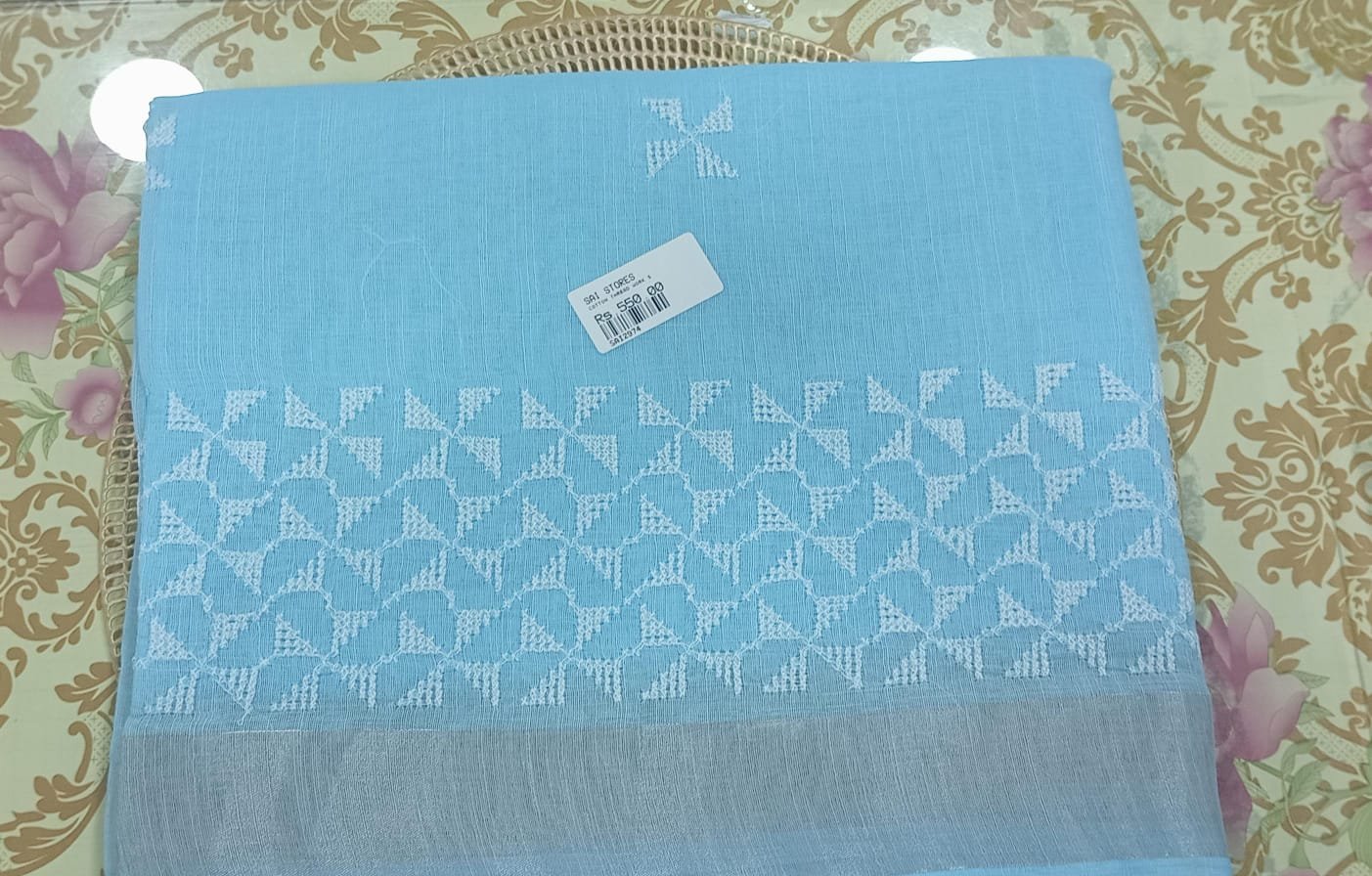 COTTON THREAD WORK SAREES